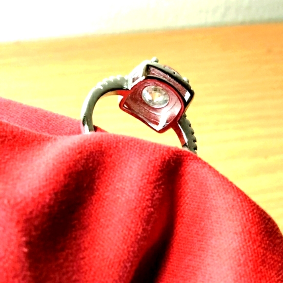 Moissanite🥰 lab grown 2 carat diamond round cushion paved Halo engagement ring - Picture 5 of 14